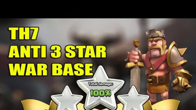 TH7 anti 3 star war base design ! Clash of clans 2020 ! Anti air attack defence system creations !