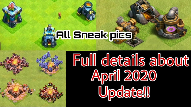 UPCOMING APRIL UPDATE CLASH OF CLANS INFORMATION || COC NEW UPDATE 2020 DETAILS ||NEW UPDATE COC
