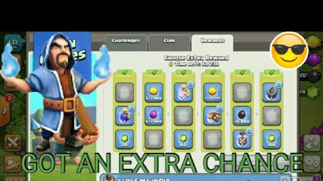What should have to choose ||got an extra chance to choose #CLASH OF CLANS ,#extra chance to choose