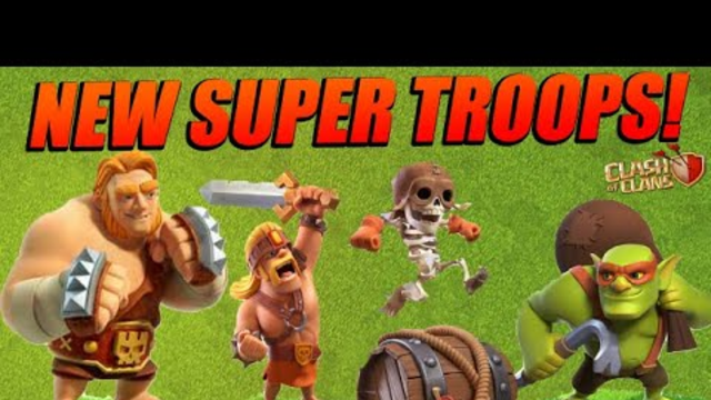 SUPER TROOPS IN CLASH OF CLANS! | Super Wall Breaker | Super Barbarian | Super Giant | Super Goblin