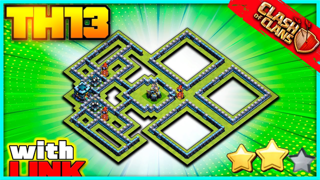 *POWERFUL* NEW BEST TH13 War Base - CoC Anti 3 TH13 Base - Town Hall 13 Clash of Clans