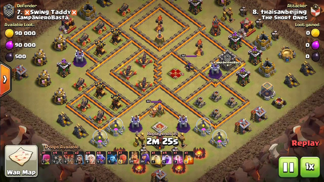 Clash Of Clans In Wars - Healer Queen + Dragons 3Stars Strategy