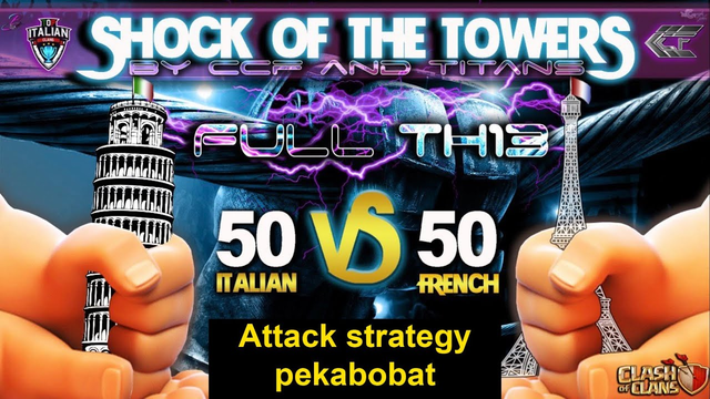 [ Clash of clans ] CCF vs Italian strategy Attack TH13 ~ pekabobat