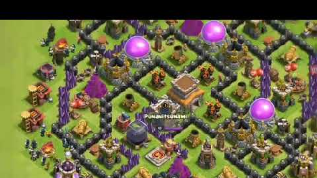 Ultra defensive bases TOWN HALL LEVEL8 -CLASH OF CLANS-
