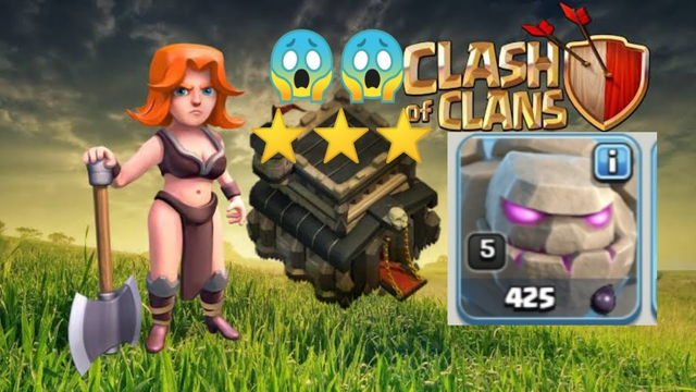 CLASH OF CLANS- GOLEM AND VALKYRIE STRATEGY FOR TH-9
