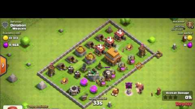insane defense for noob base:clash of clans