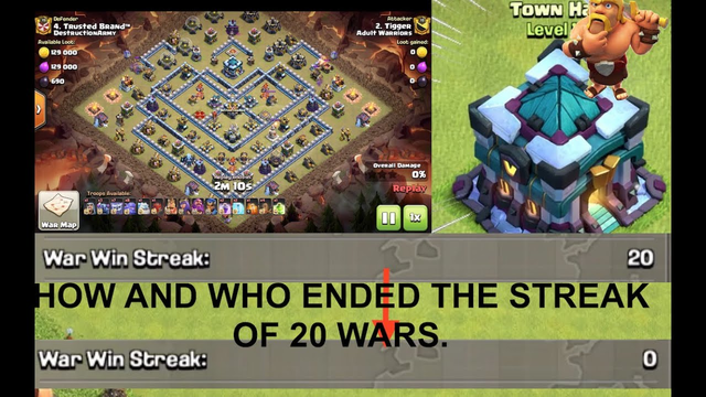 Our War Win Streak of 20 has Broken - Clash of Clans