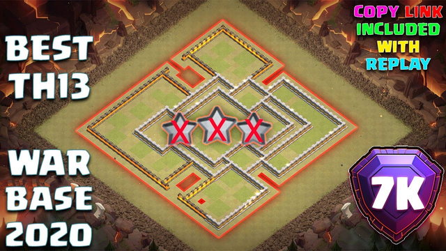 BEST TOWN HALL 13 CWL WAR  BASE 2020 | Town Hall 13 ANTI 3 STAR Base LINK! | Clash of Clans