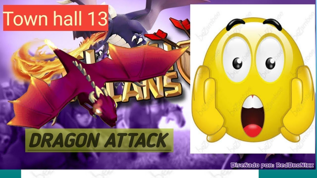 Clash of clans // th13 dragons attack/#
