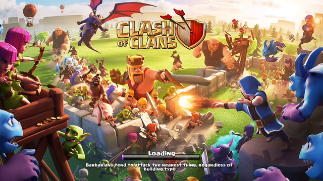 Clash of clans  from starting
