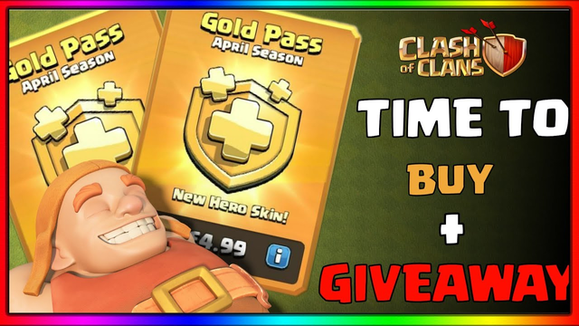 CLASH OF CLANS : Gold Pass Purchase And Giveaway