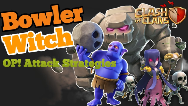 How to GoBoWitch with Healer 2 Golem + 3 Witch + 14 Bowler 3Star Attack Strategie || Clash Of Clans