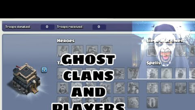 GHOST PLAYERS AND CLANS IN COC | VISIT ON YOUR OWN RISK | ADITYA 004