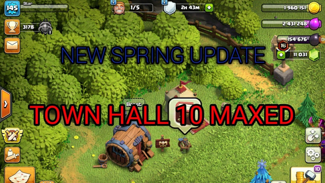 New Spring Update | Maxed TH 10 | [Clash of Clans]