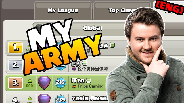 NEW Push Army | Top 3 Global | Clash of Clans | iTzu [ENG]