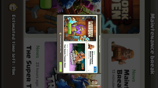 There was a update in clash of clans so i played this game