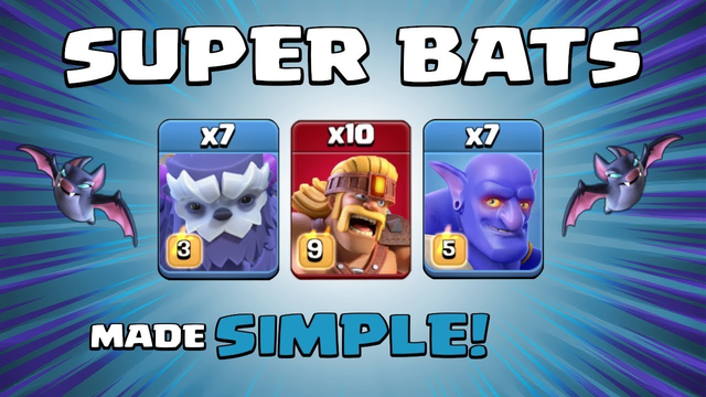 SUPER BARBS + YETIS + BATS = DREAM TEAM!!! SUPER TROOPS NEW TH13 Attack Strategy - Clash of Clans