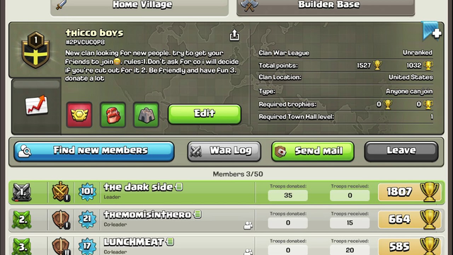 Clash Of Clans | Join my new clan!