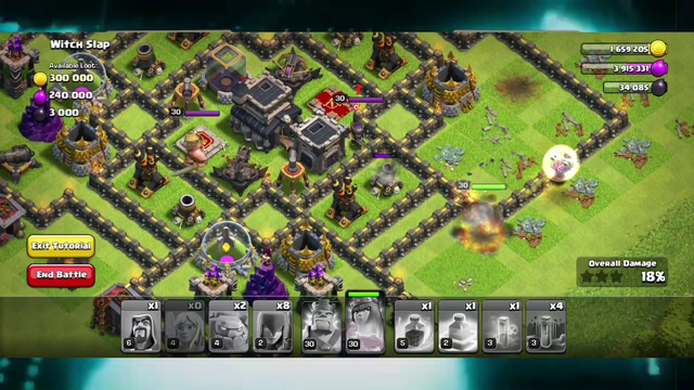 CLASH OF CLANS TH9 BEST ATTACK, STRATEGY AND TUTURIAL FOR TH 9, FOR BEGINNERS WITH WITCH SLAP
