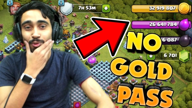 No Gold Pass..... Clash of Clans- COC