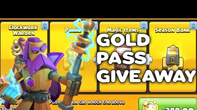 APRIL SEASON GOLDPASS GIVEAWAY - CLASH OF CLANS