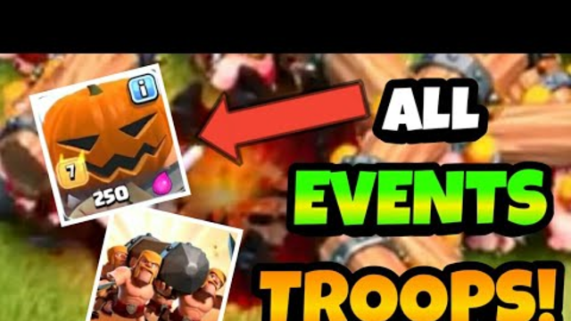 All Temporary events troops | Clash of Clans | SIBERIUM GAMING