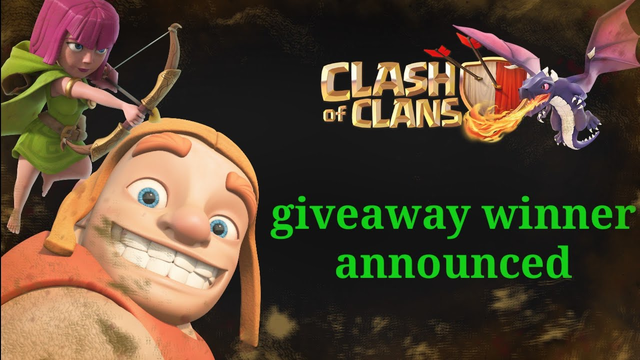 finally giveaway winner announced || clash of clans gold pass giveaway