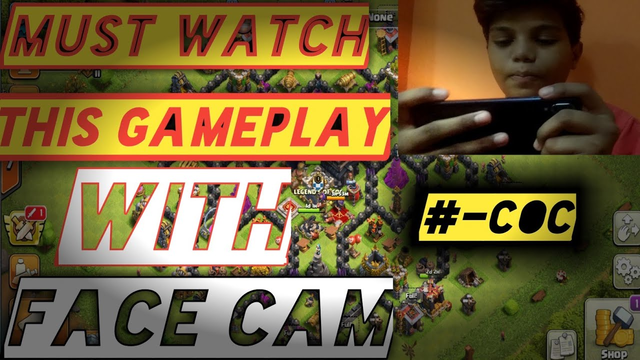 CLASH OF CLANS ! GAMEPLAY (HINDI) WITH FACECAM ! | TECHWITHYOGESH
