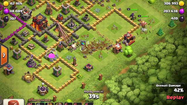 Clash of clans 240 goblins and 240 archers