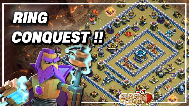 TH13 Ring Base Conquest !! TownHall13 Attack 3Star Strategy Clash of Clans COC [#9]