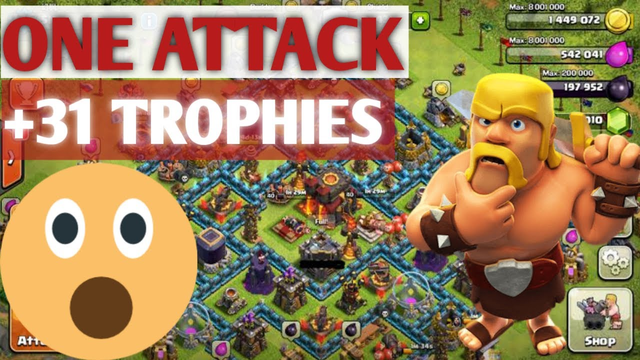 Clash of Clans|ONE ATTACK|31 TROPHIES| NEW GAME