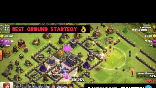 THIS IS HOW U ATTACK A MAX TH9 | WITHOUT QUEEN | CLASH OF CLANS | BEST GROUND STARTEGY!!