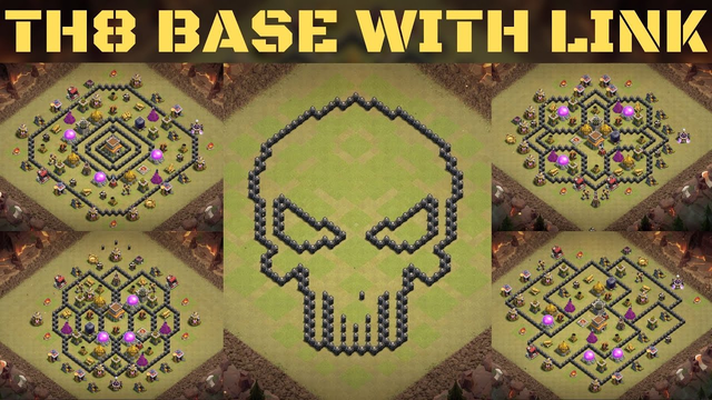 TOWN HALL 8 BASE WITH LINK ! TOP TOWN HALL 8 BASE WITH LINK ! Town hall 8 Clash of Clans