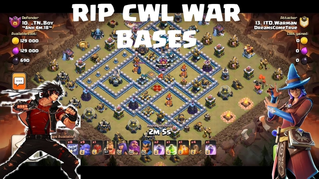 RIP CWL TH13 War Bases | 3 Star TH13 CWL War bases | Clash of Clans TH13 CWL attack Strategies