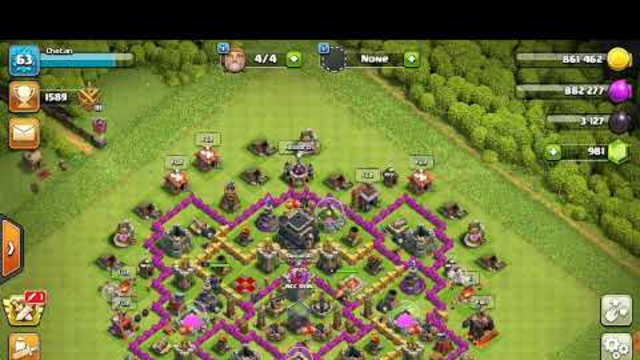 Best Attack for TH-9 || Clash Of Clans || #COC