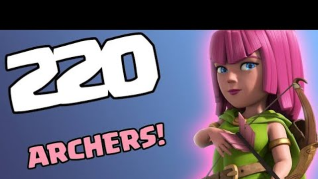 In Clash of Clans! only Archer attack without any spell and archer queen on th9 base