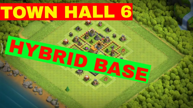 Clash of clans Hybrid base town hall 6 (TH6) | Clash of clans