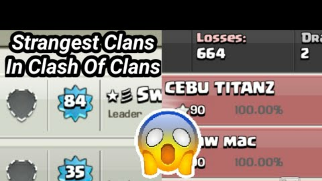Strangest Clans In Clash Of Clans| Ghost COC| Weird Clans in coc| #AmmunitionGamer #ClashOfClans