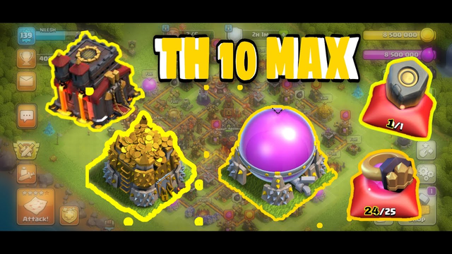 CLASH OF CLANS ROAD TO TOWNHALL 10 MAX