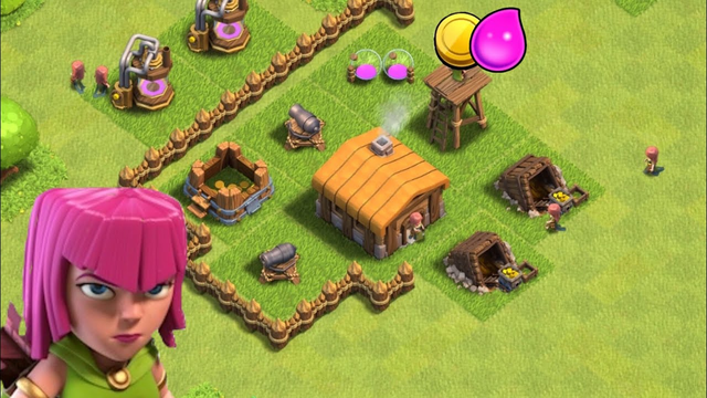 Destroying people with archers! - Clash of Clans