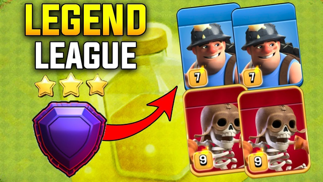 Mass Miner Legend Push Strategy! How to Use Mass MIner in Legend Base | Clash of Clans
