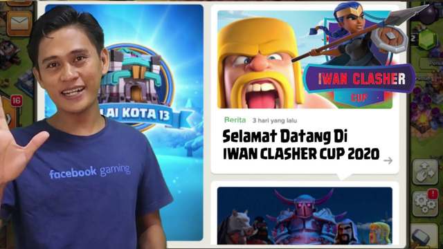 SELAMAT DATANG  PESERTA IWAN CLASHER CUP 2020 COC INDONESIA