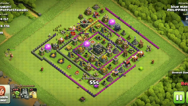 CLASH OF CLANS | DEFENCE | TOWN HALL 9 | KNOWLEDGE LAKE
