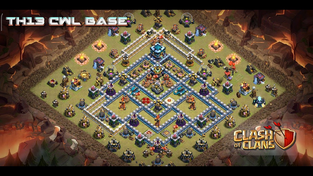TH13 New Elite CWL Base with link (Replay video in description) | Clash of clans | April 2020