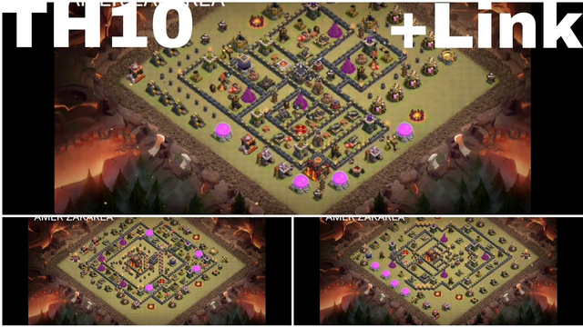 TOP 9 BEST WAR BASE TH 10 +LINK CLASH OF CLANS
