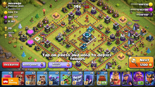 EVERYDAY CLASH OF CLAN APRIL 08 PERFECT LOOT IN CLASH OF CLAN || COC2020 || CSK GAMING