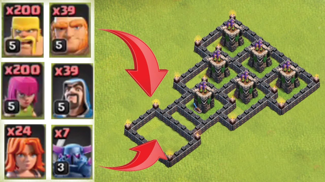Clash Of Clans -  Defense Comparison - TH8 Ground Troops VS TH9 Level 11 archer tower Who Will Win ?