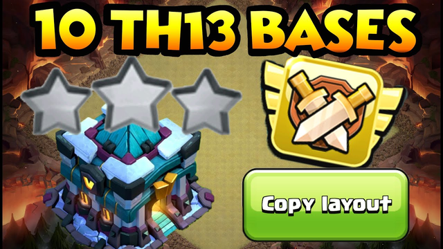 *TOP 10* TOWN HALL 13 CWL WAR BASES OF 2020 WITH LINKS -BEST TH13 Base Layouts COC- TH13 Trophy Base