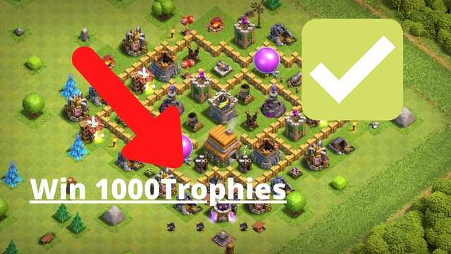 Clash of Clans 1000 trophies gained