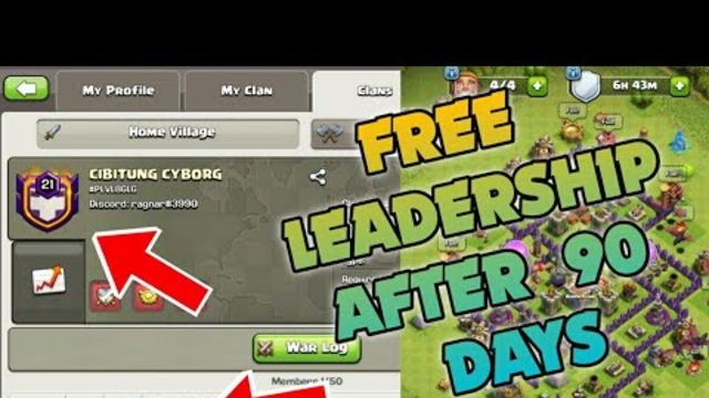 How To Get Free Leadership In Any High Level Clan In COC? 100% True